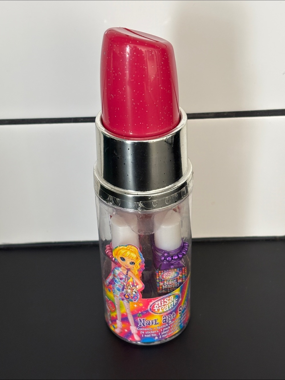 Vintage 90’s Lisa Frank Lipstick Bank Nail Art Set